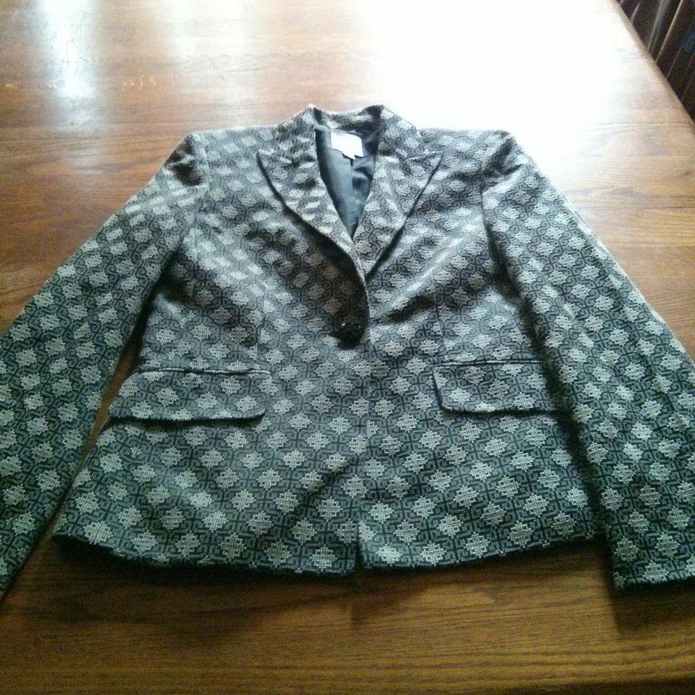 Patterned Jacquard Blazer